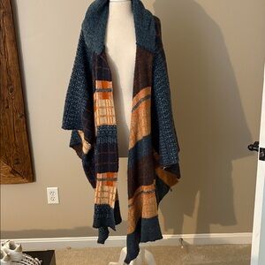 Cozy Multicolor Knit Shawl